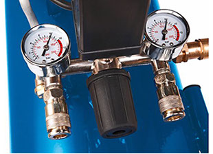 2 Manometer des Scheppach HC53DC Kompressors